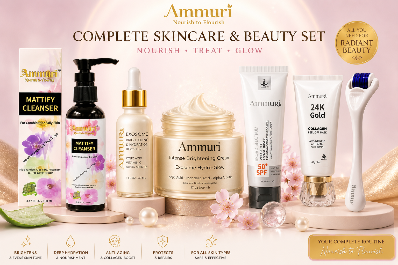Set Éclat Complet — Soin visage nourrissant & lumineux | Ammuri