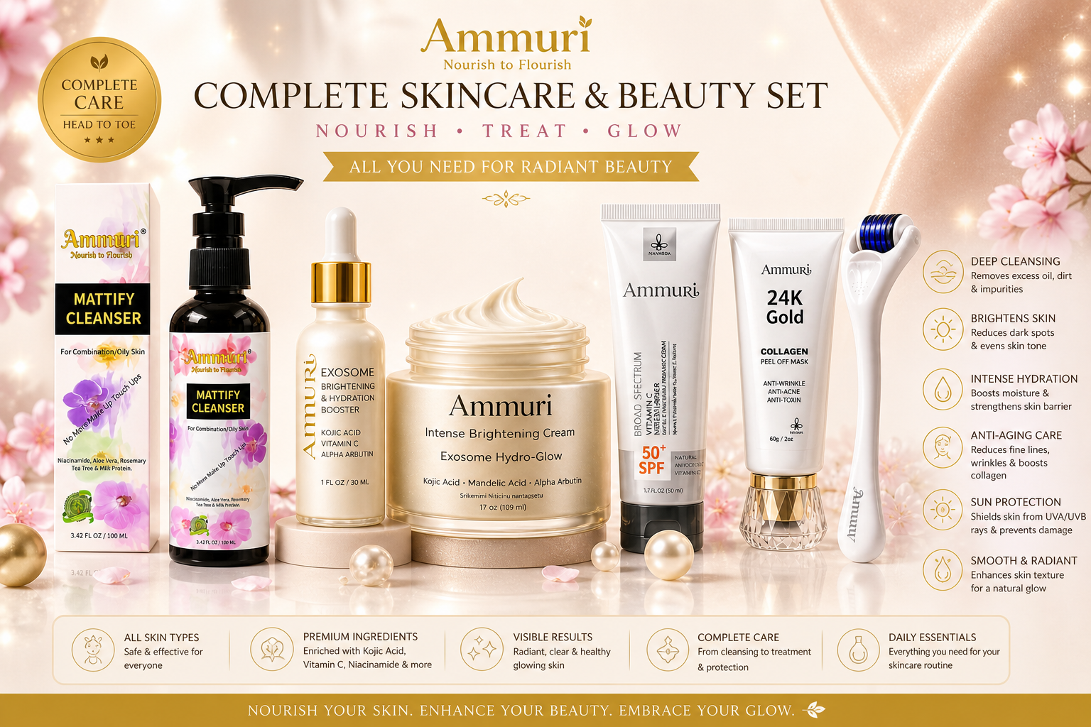 Set Éclat Complet — Soin visage nourrissant & lumineux | Ammuri