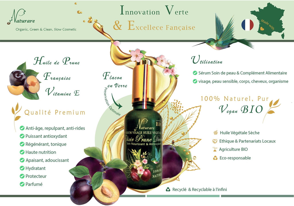 TRIO — Huile Végétale de Prune Divine BIO 3x30mL
